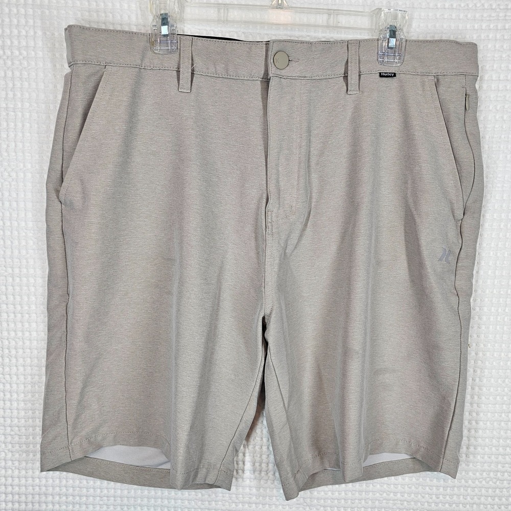 Mens Size 38 Shorts Hurley Hybrid Spacedye Walk Shorts Bermuda Jaspeada Tan
